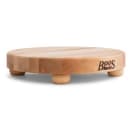 John Boos B12R 12" Round Cutting Board w/ Wooden Legs, Hard Rock Maple thumbnail 2