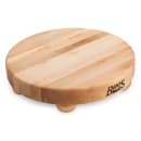 John Boos B12R 12" Round Cutting Board w/ Wooden Legs, Hard Rock Maple thumbnail 3