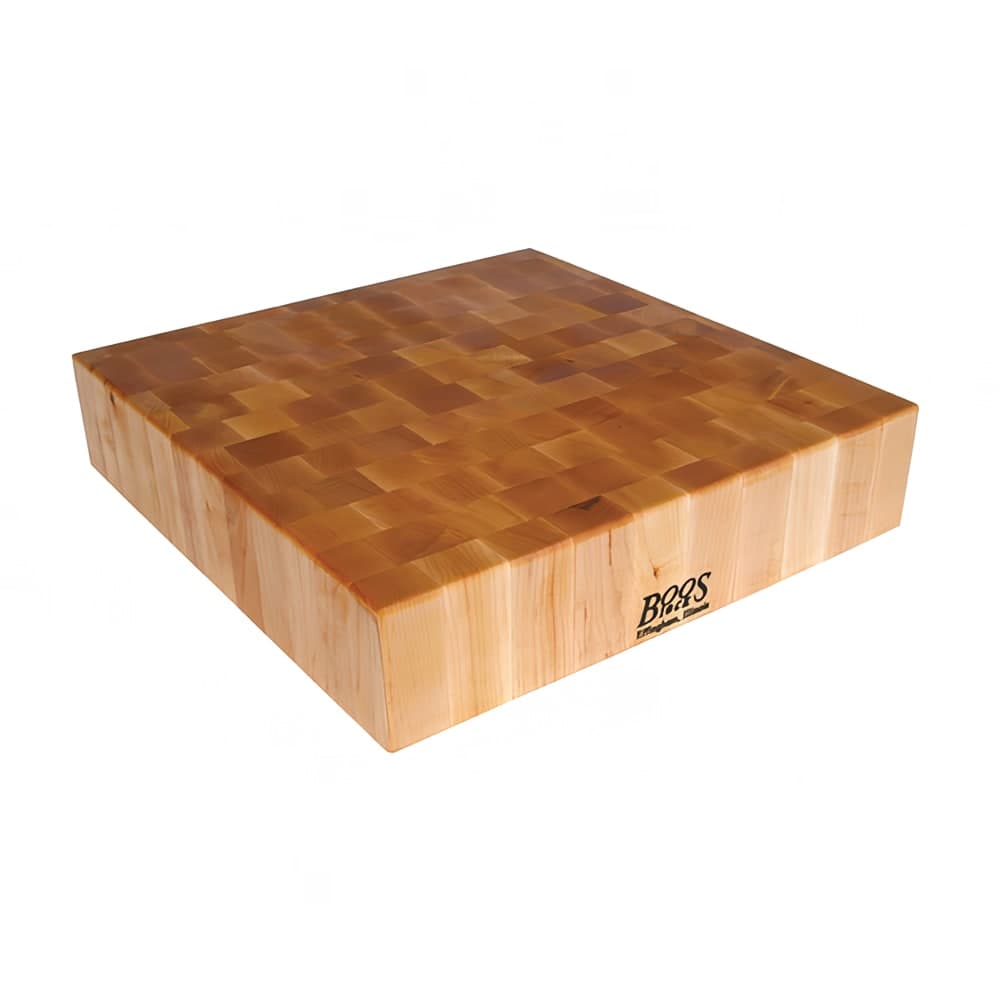 John Boos BB03 Chopping Block, 30x30x6", Hard Rock Maple, Reversible