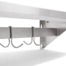 John Boos BHS1236PR Wall Shelf w/ Riser & 1 Bar Pot Rack, 36 x 12" thumbnail 3