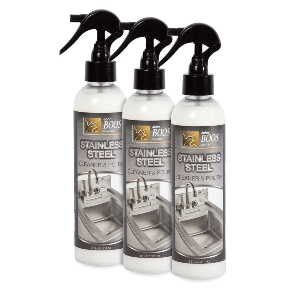 John Boos BSC-3 8 oz Boos Stainless Steel Cleaner, Lavender Scent
