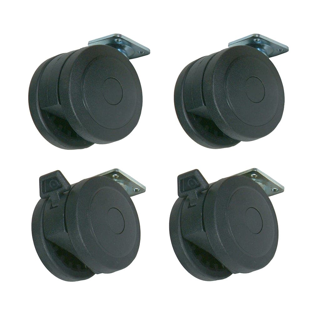John Boos CAS-RN 3" Black Twin Wheel, Locking & Non-Locking Casters