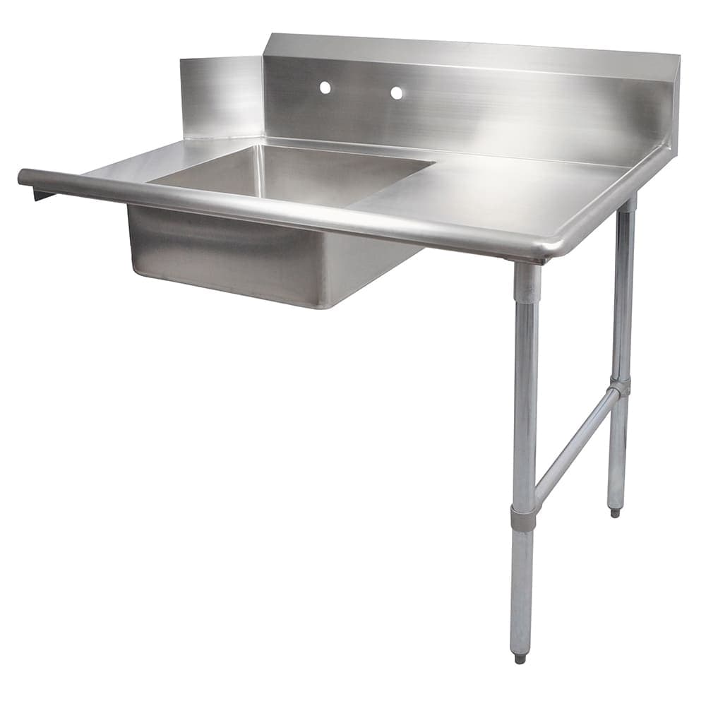 John Boos EDTS8-S30-R26 26" Soiled Dishtable w/ Galvanized Legs & 18 ga Stainless Top, R to L