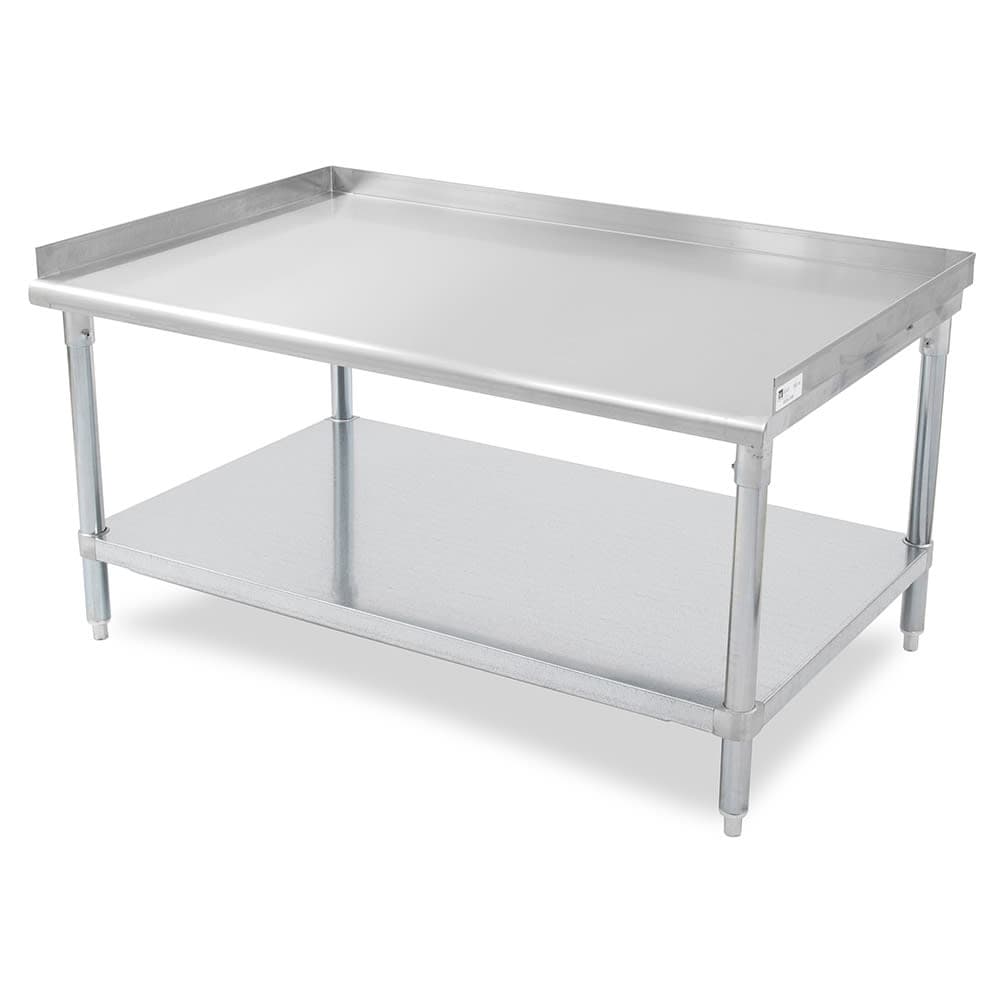 John Boos EES8-3072 Equipment Stand w/ Adjustable Galvanized Undershelf & Legs, 72 x 30"