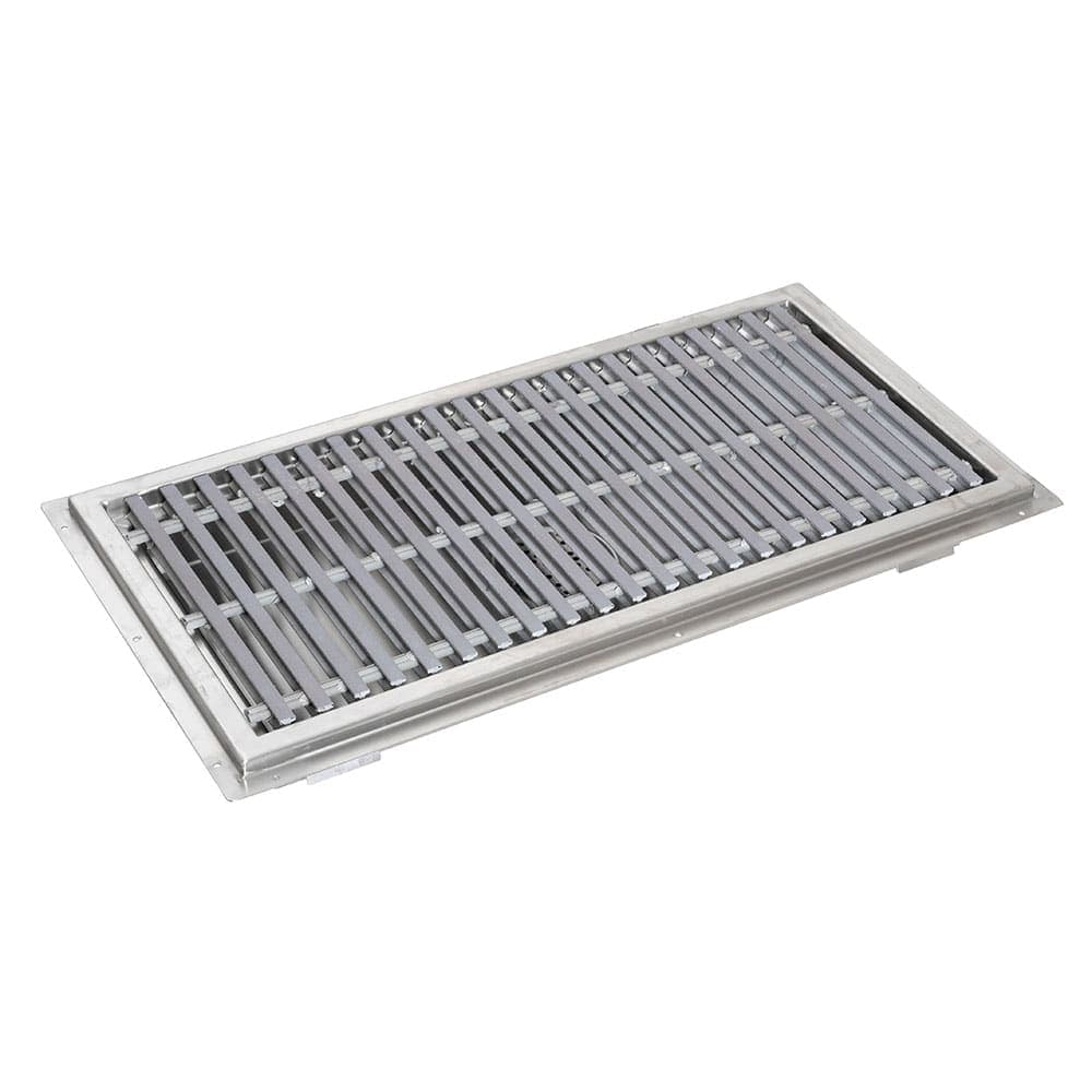 John Boos FTFG-1236-X Floor Trough w/ Subway-Style Grating - 36"L x 12"W, Stainless Steel
