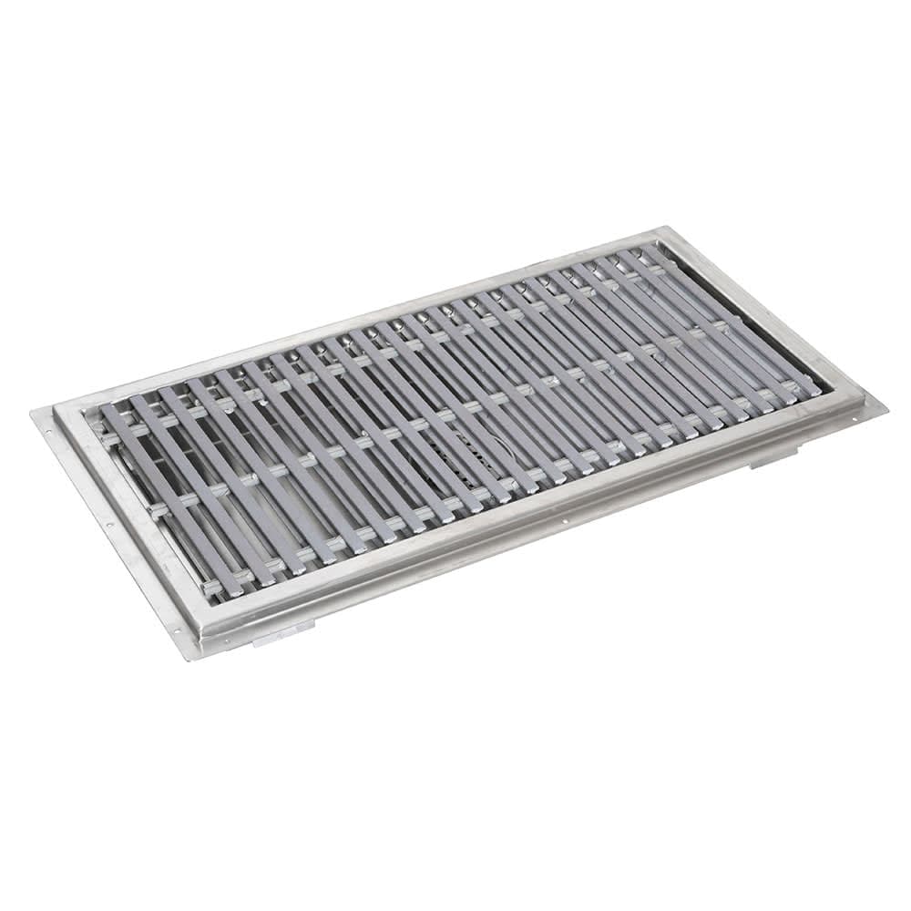 John Boos FTFG-1248-X Floor Trough w/ Subway-Style Grating - 48"L x 12"W, Stainless Steel