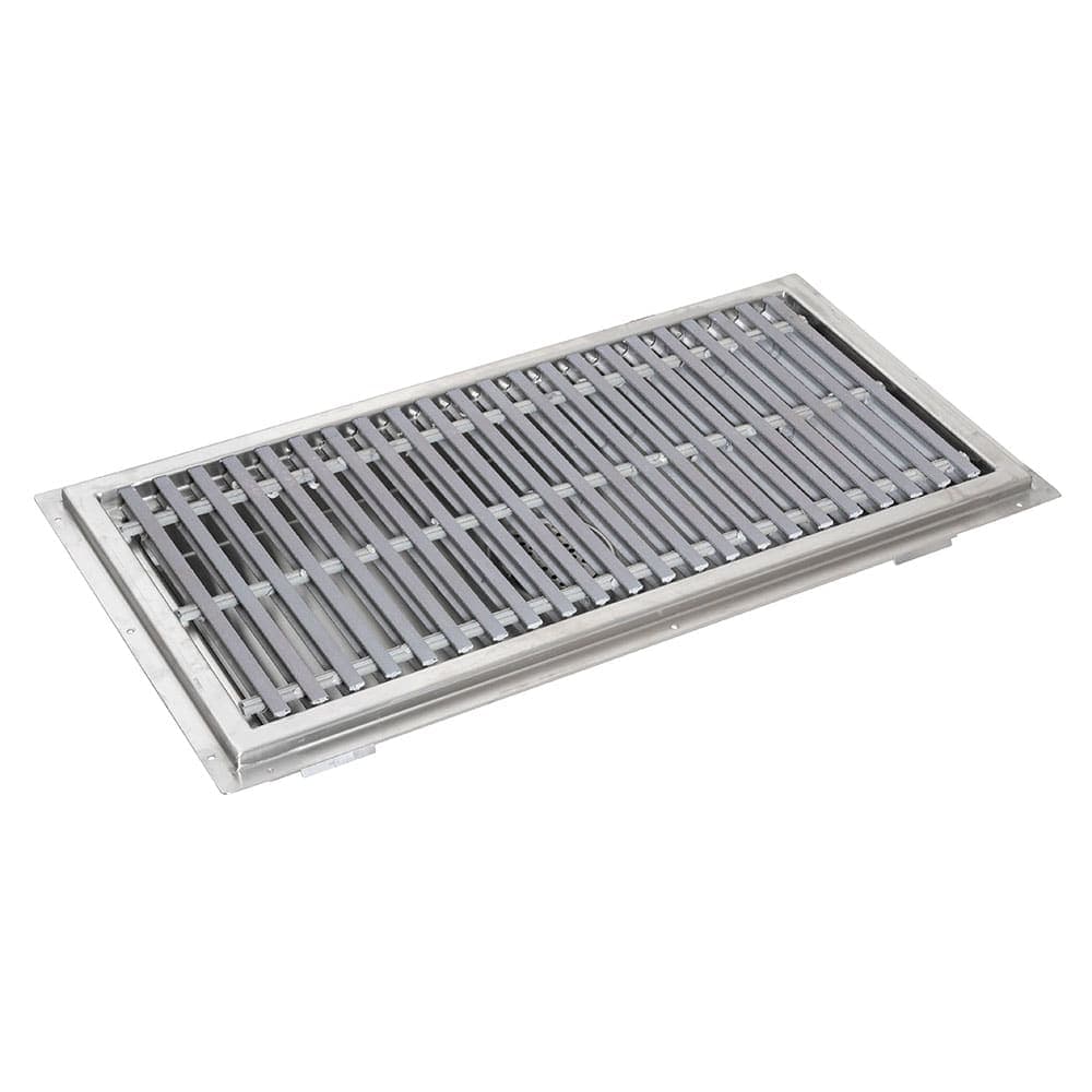John Boos FTFG-1860-X Floor Trough w/ Subway-Style Grating - 60"L x 18"W, Stainless Steel