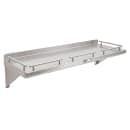 John Boos GRWS48 Solid Wall Mounted Shelf, 48"W x 12"D, Stainless thumbnail 2