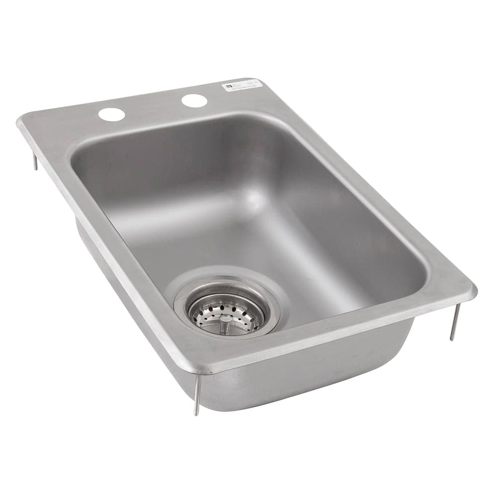 John Boos PB-DISINK101405 (1) Compartment Drop-in Sink - 10" x 14", Drain Included