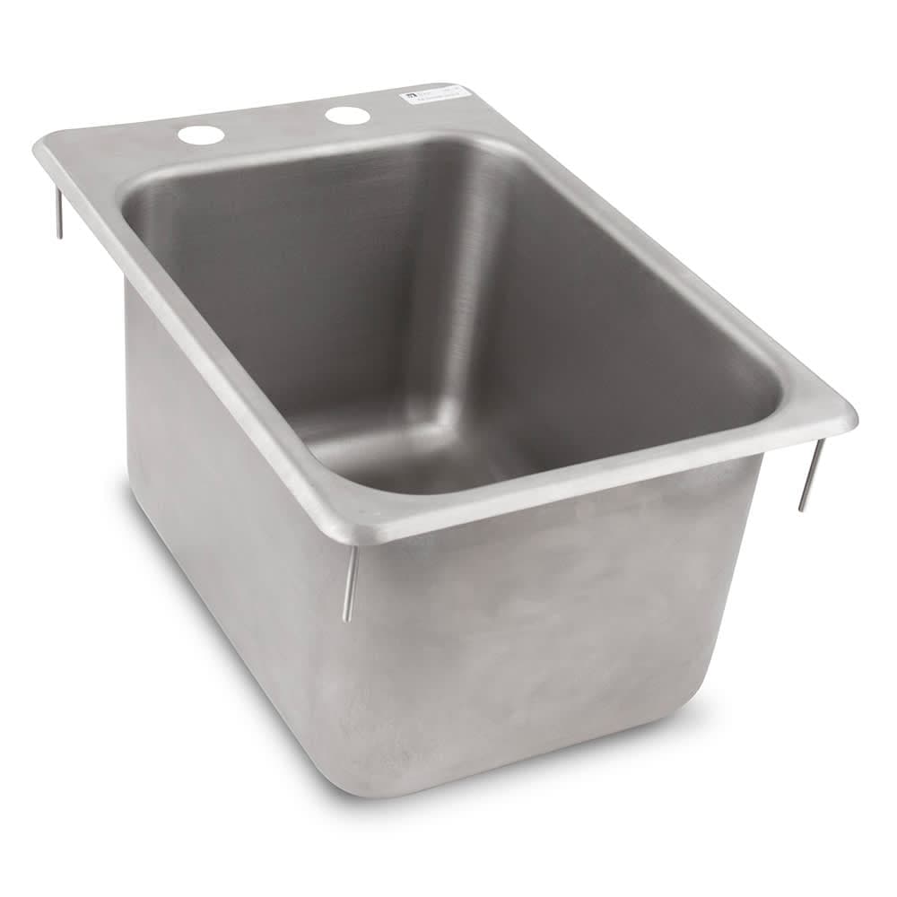 John Boos PB-DISINK101410 (1) Compartment Drop-in Sink - 10" x 14", Drain Included