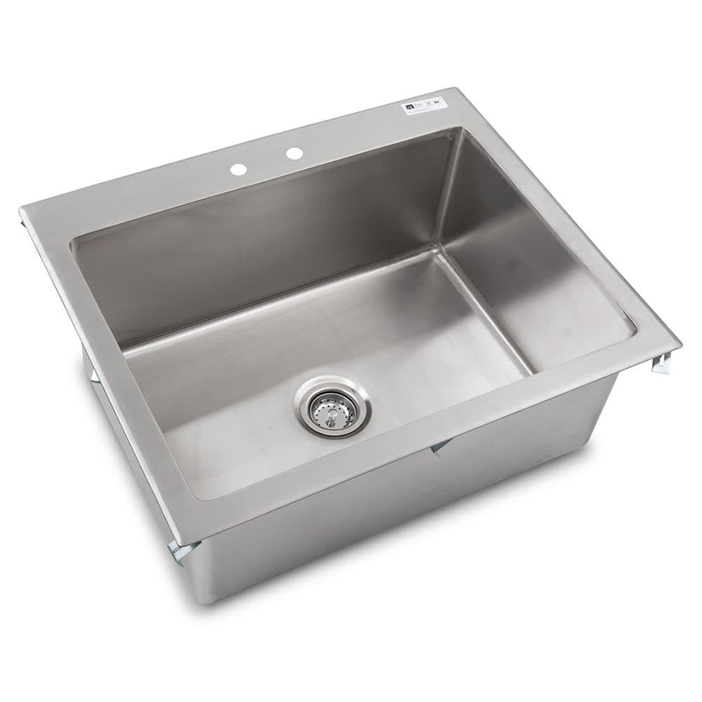 John Boos PB-DISINK282012 (1) Compartment Drop-in Sink - 28" x 20", Drain Included