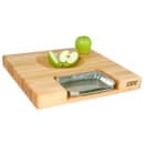 John Boos PM18180225-P-RK Gift Collection w/ 18x18x2 1/4" Cutting Board, Pan & Rocker Knife, Cream thumbnail 5