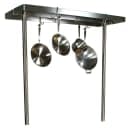John Boos PRG60 Cucina Pot Rack, Stainless, 15 Hooks, 60"Wide x 48"H thumbnail 2