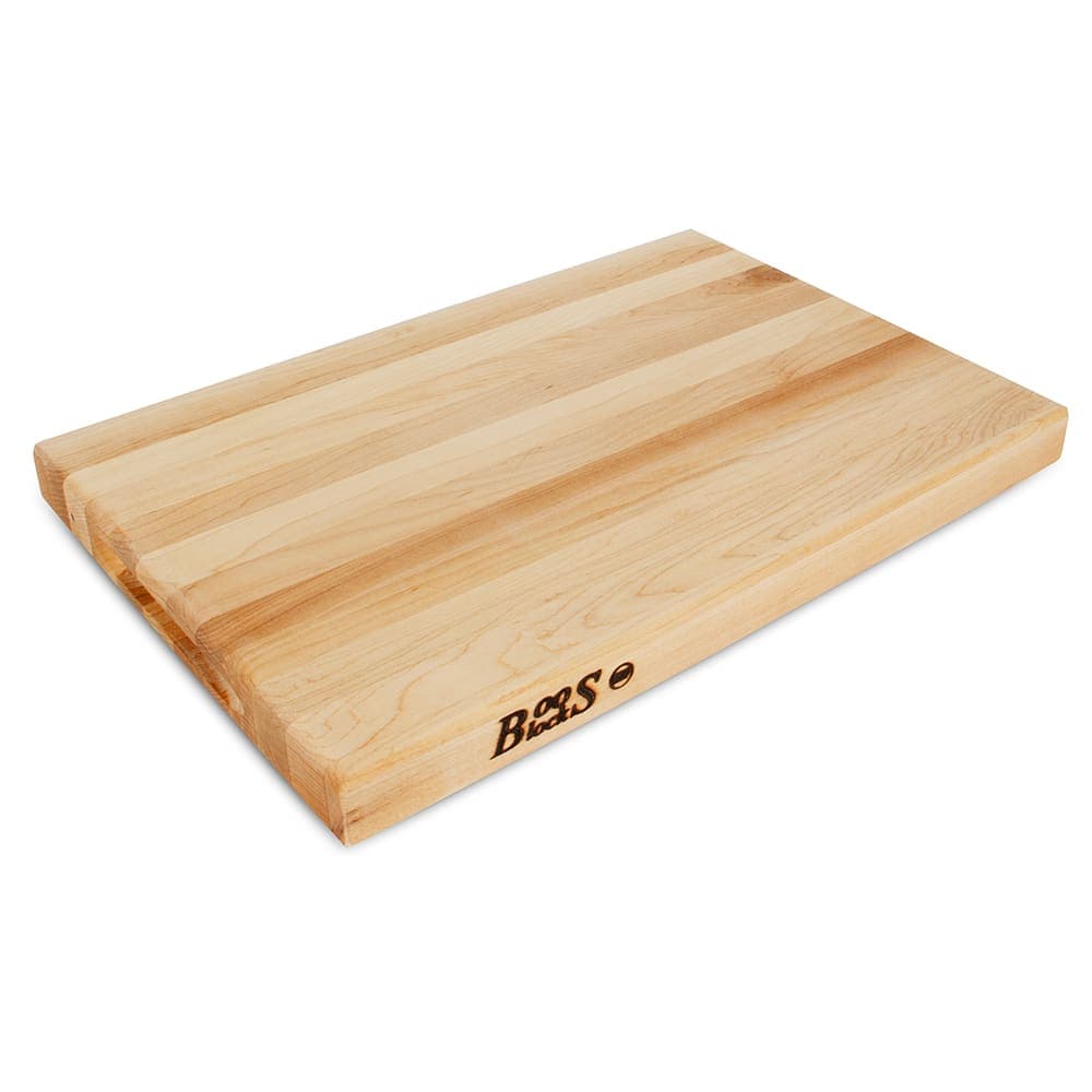 John Boos R01 Reversible Cutting Board, 12x18x1 1/2", Hard Rock Maple