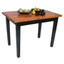 John Boos RN-C4836 Le Classique Table, 1 1/2" Edge Grain American Cherry, Black Base, 48 x 36" thumbnail 2
