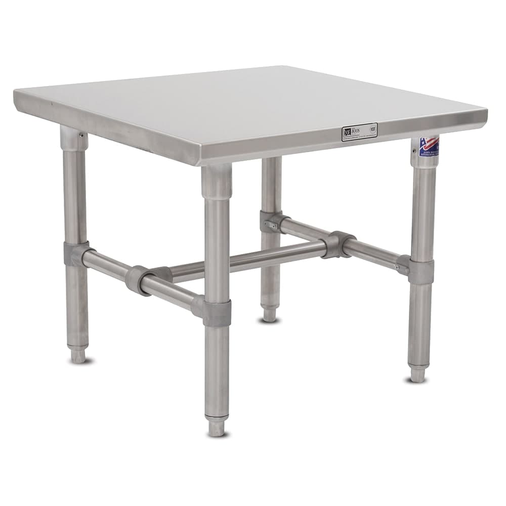 John Boos S16MS07 Machine Stand w/ Stainless Legs & Bracing, 24 x 24"