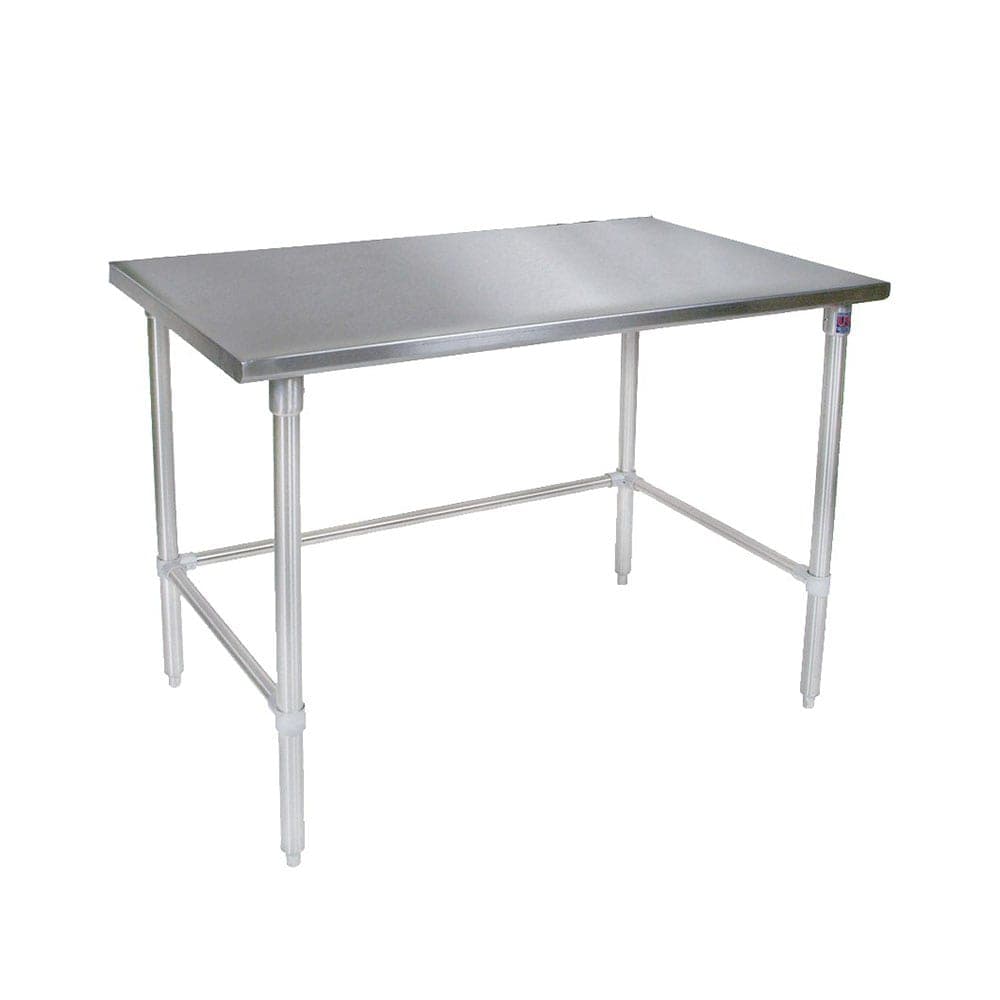 John Boos ST4-24108SBK 108" 14 ga Work Table w/ 300 Series Stainless Flat Top