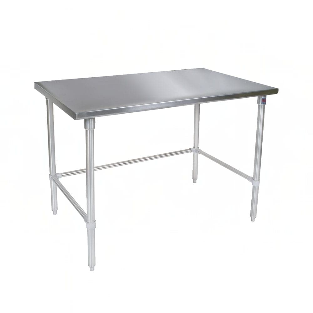 John Boos ST4-2448GBK 48" 14 ga Work Table w/ 300 Series Stainless Flat Top