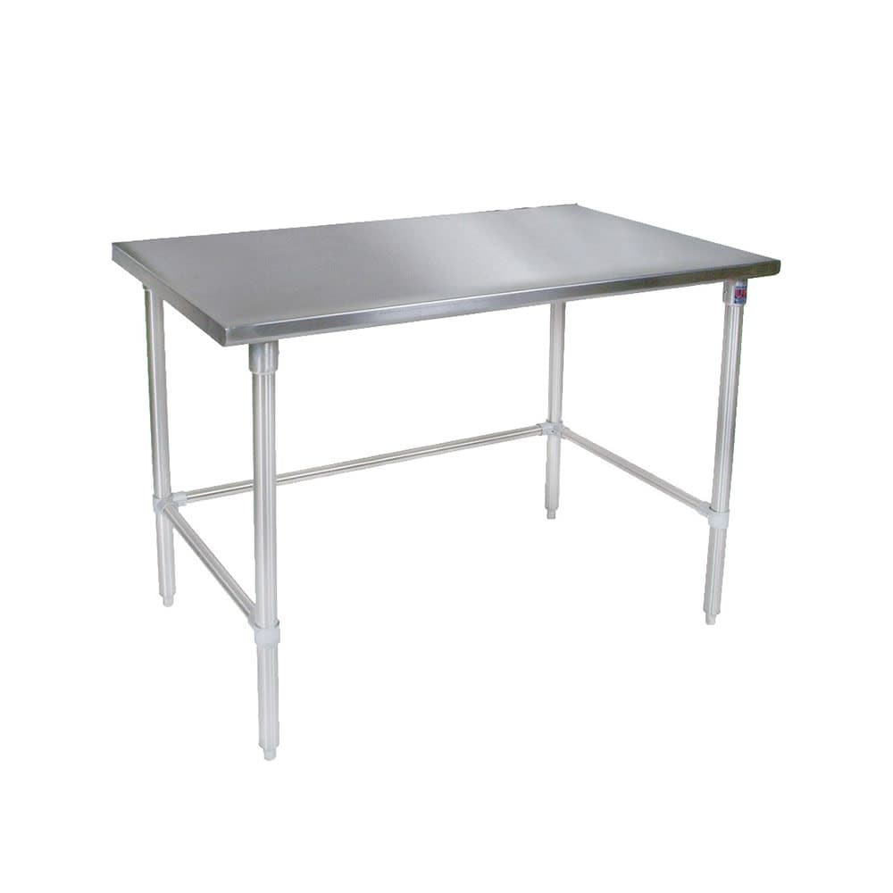 John Boos ST4-2460GBK 60" 14 ga Work Table w/ 300 Series Stainless Flat Top