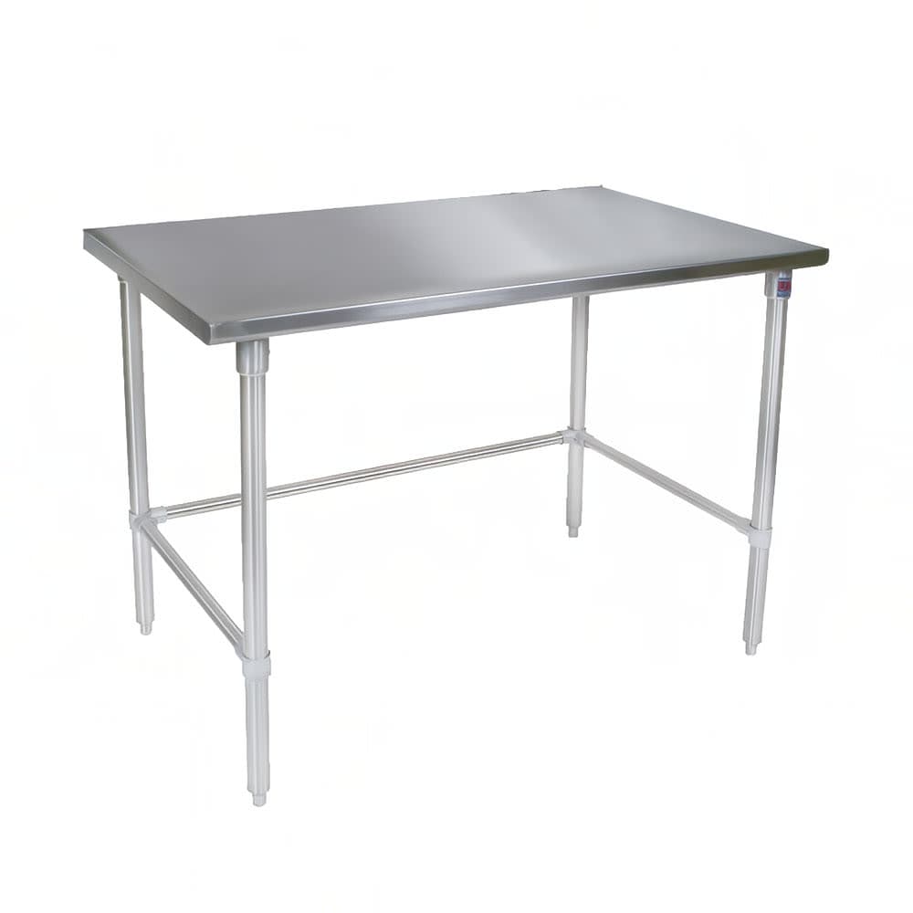 John Boos ST4-2460SBK 60" 14 ga Work Table w/ 300 Series Stainless Flat Top