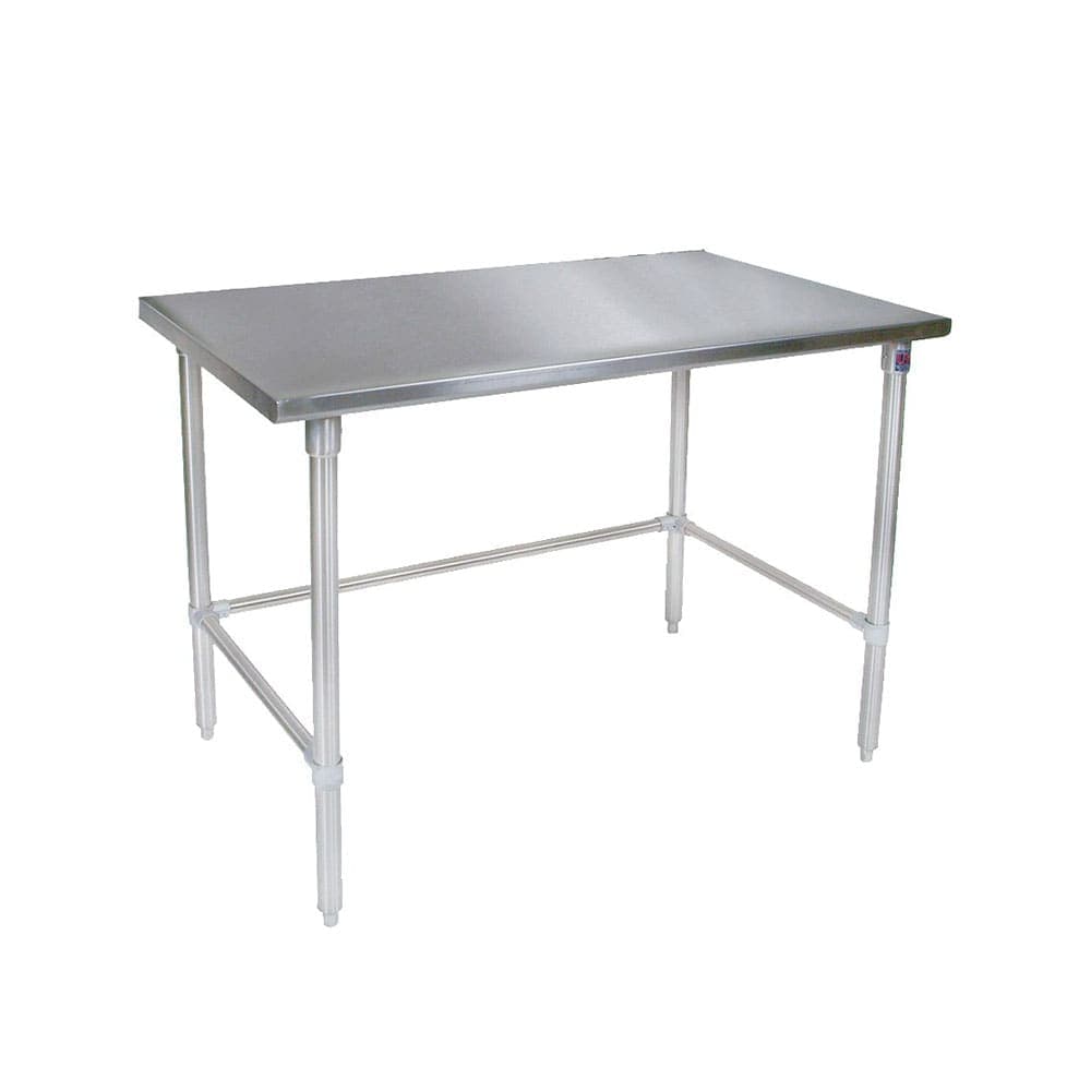 John Boos ST4-30108SBK 108" 14 ga Work Table w/ 300 Series Stainless Flat Top