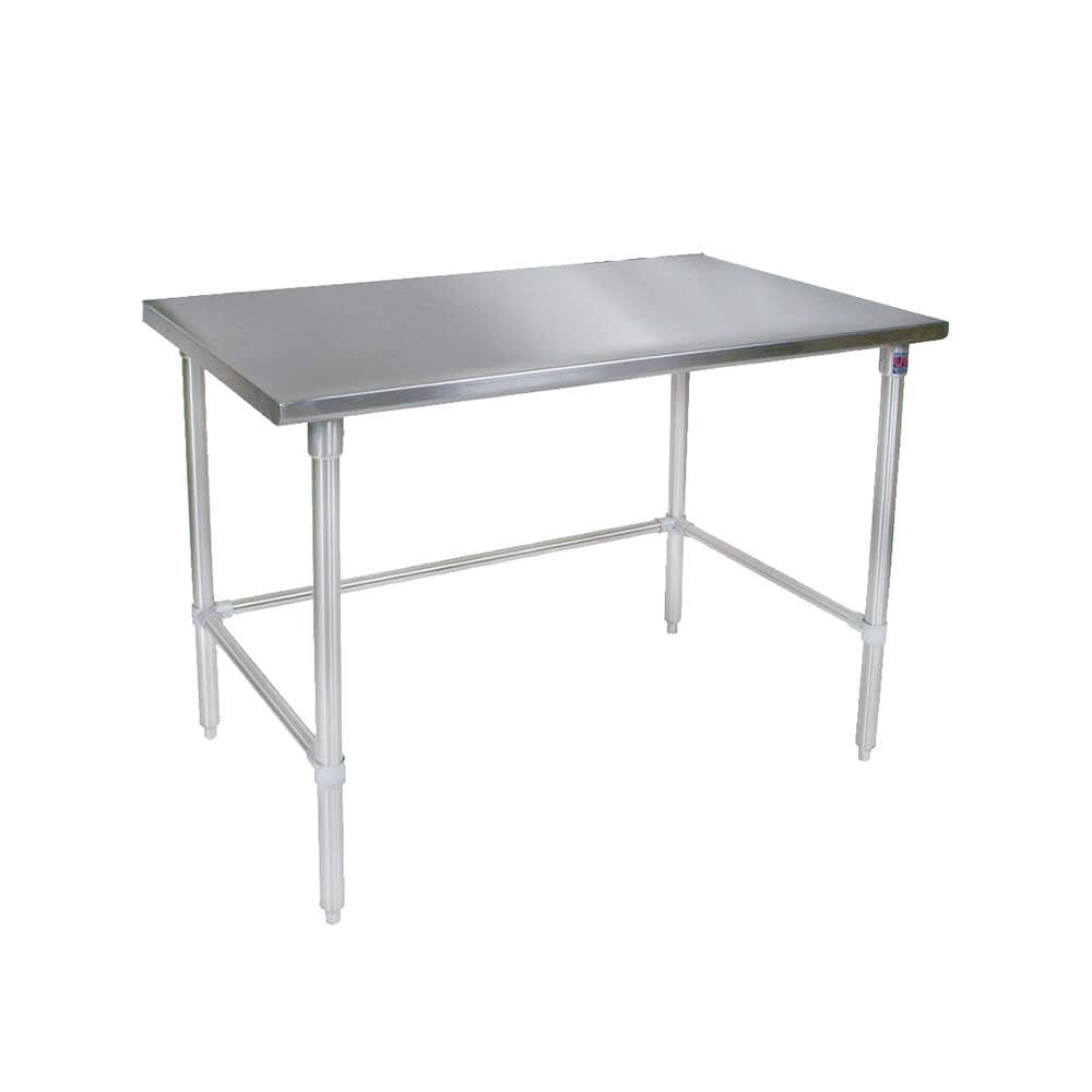 John Boos ST4-30120GBK 120" 14 ga Work Table w/ 300 Series Stainless Flat Top