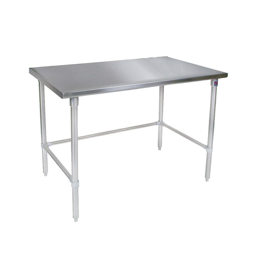 John Boos ST4-30120SBK 120" 14 ga Work Table w/ 300 Series Stainless Flat Top