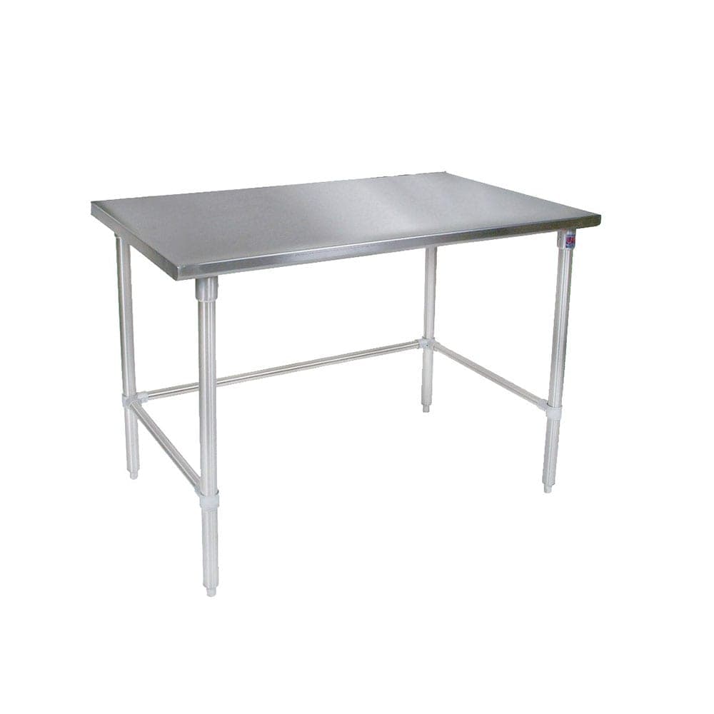 John Boos ST4-3036SSK 36" 14 ga Work Table w/ Undershelf & 300 Series Stainless Flat Top