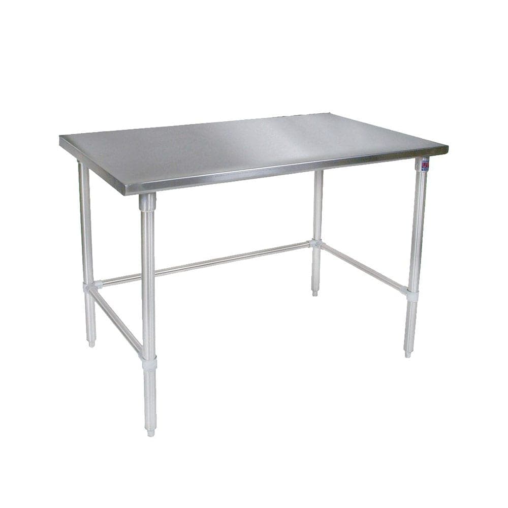 John Boos ST4-3048GSK 48" 14 ga Work Table w/ Undershelf & 300 Series Stainless Flat Top