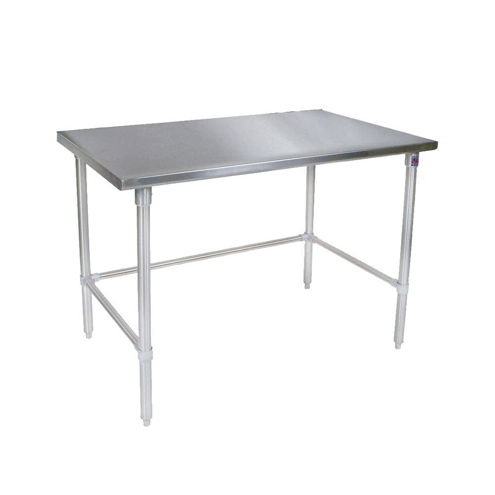 John Boos ST4-3072GBK 72" 14 ga Work Table w/ 300 Series Stainless Flat Top