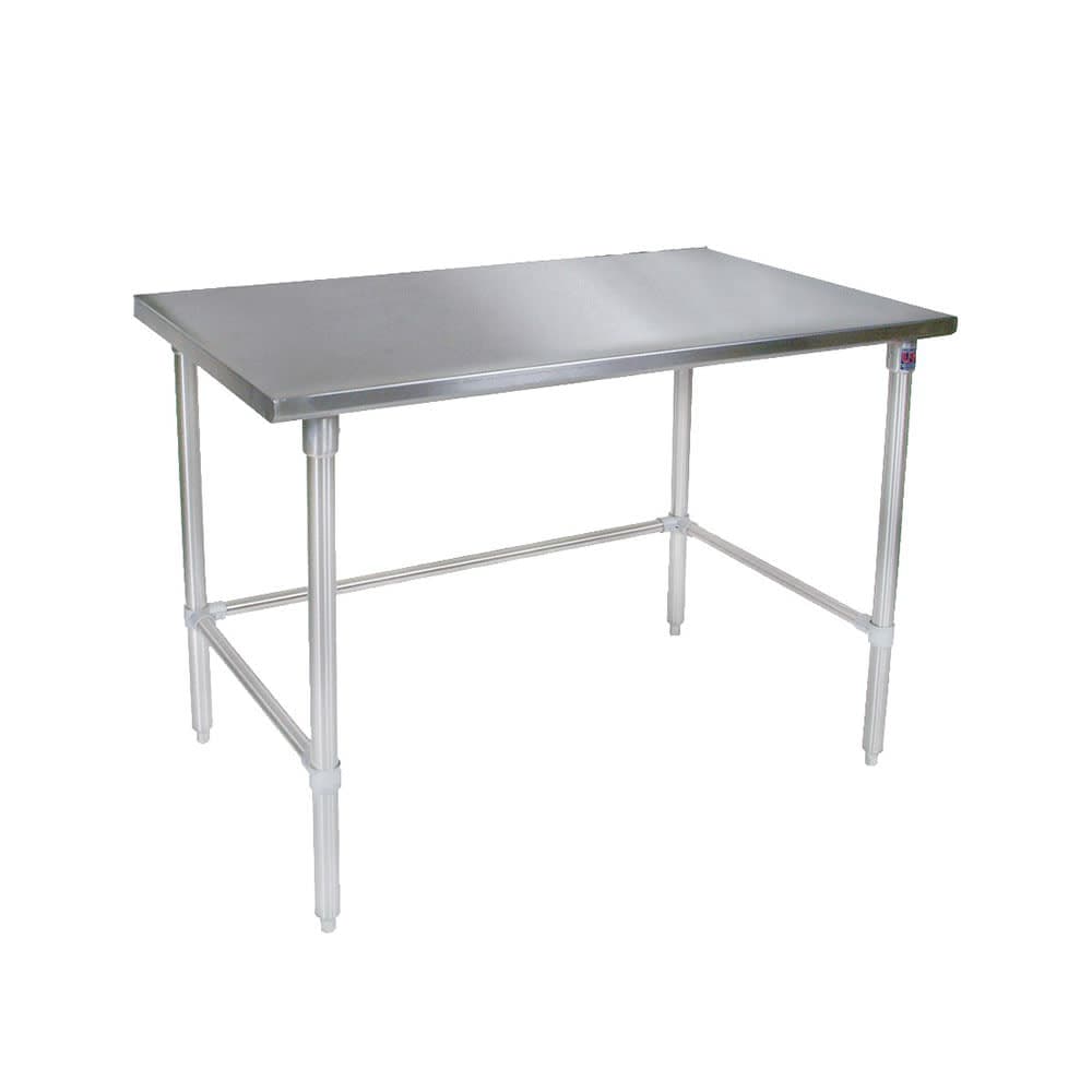John Boos ST4-3672SBK 72" 14 ga Work Table w/ 300 Series Stainless Flat Top