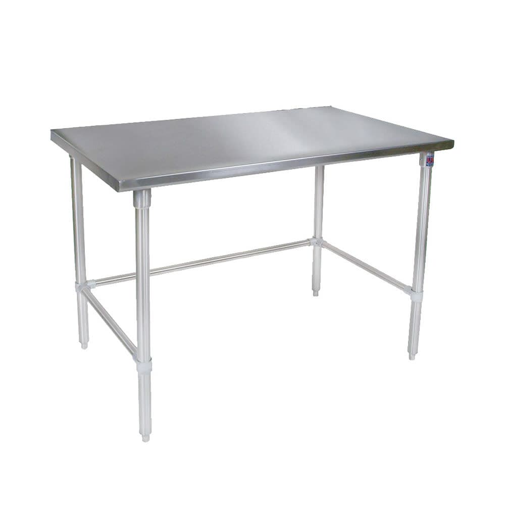 John Boos ST4-3696GBK 96" 14 ga Work Table w/ 300 Series Stainless Flat Top