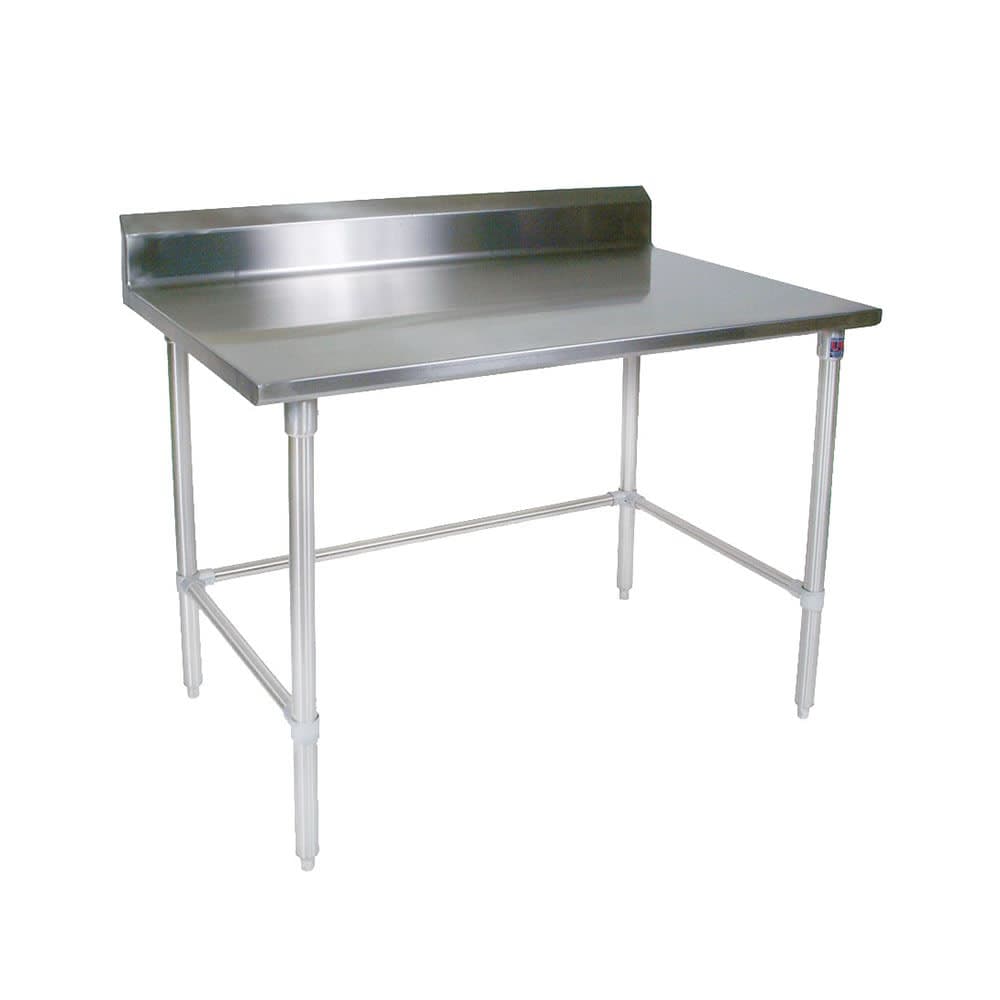 John Boos ST4R5-2430SBK 30" 14 ga Work Table w/ 300 Series Stainless Top, 5" Backsplash