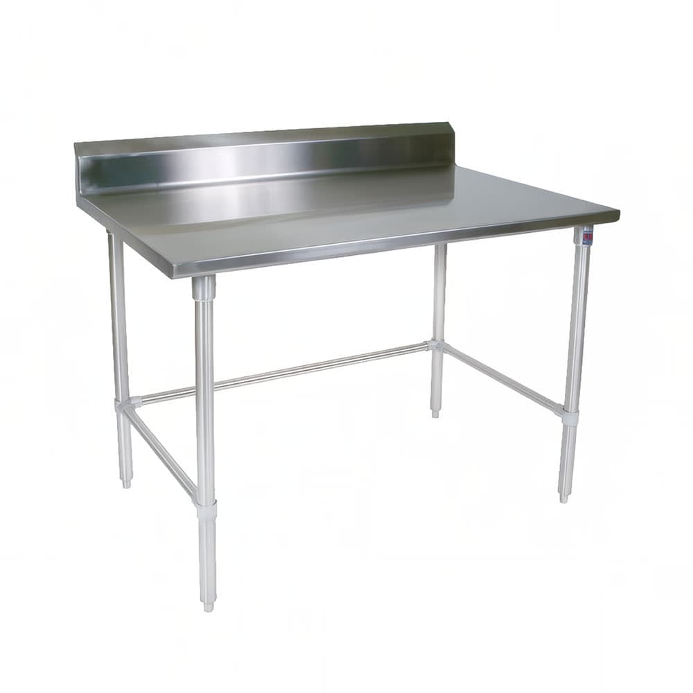 John Boos ST4R5-2436GBK 36" 14 ga Work Table w/ 300 Series Stainless Top, 5" Backsplash