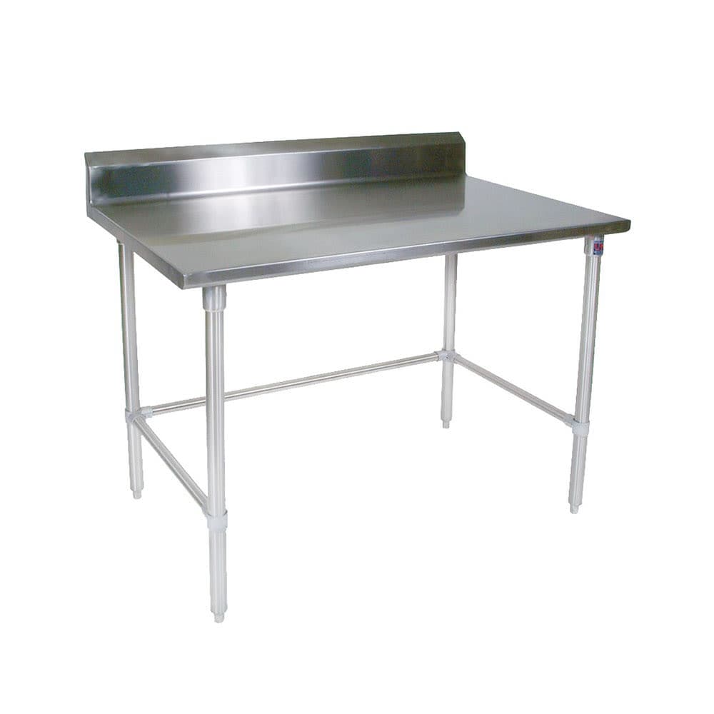 John Boos ST4R5-2448SBK 48" 14 ga Work Table w/ 300 Series Stainless Top, 5" Backsplash