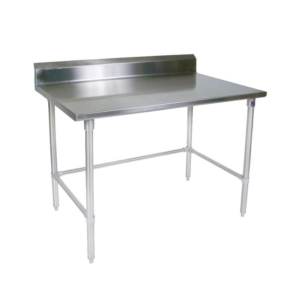 John Boos ST4R5-3036SBK 36" 14 ga Work Table w/ 300 Series Stainless Top, 5" Backsplash
