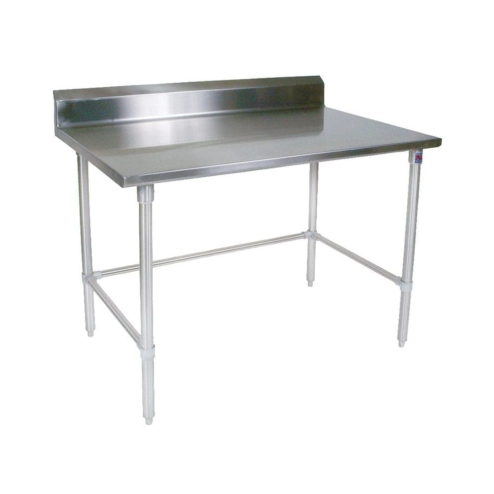 John Boos ST4R5-3048SBK 48" 14 ga Work Table w/ 300 Series Stainless Top, 5" Backsplash