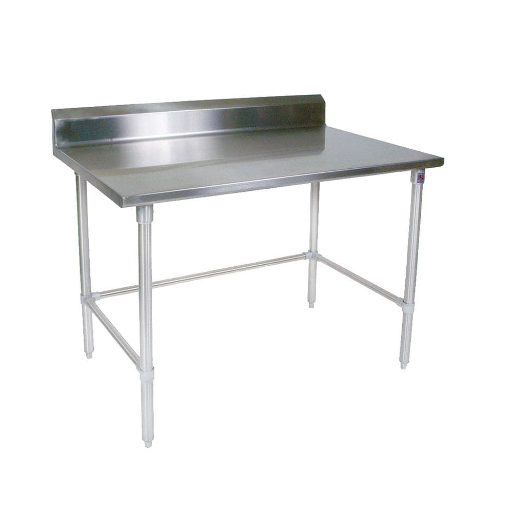 John Boos ST4R5-3072SBK 72" 14 ga Work Table w/ 300 Series Stainless Top, 5" Backsplash