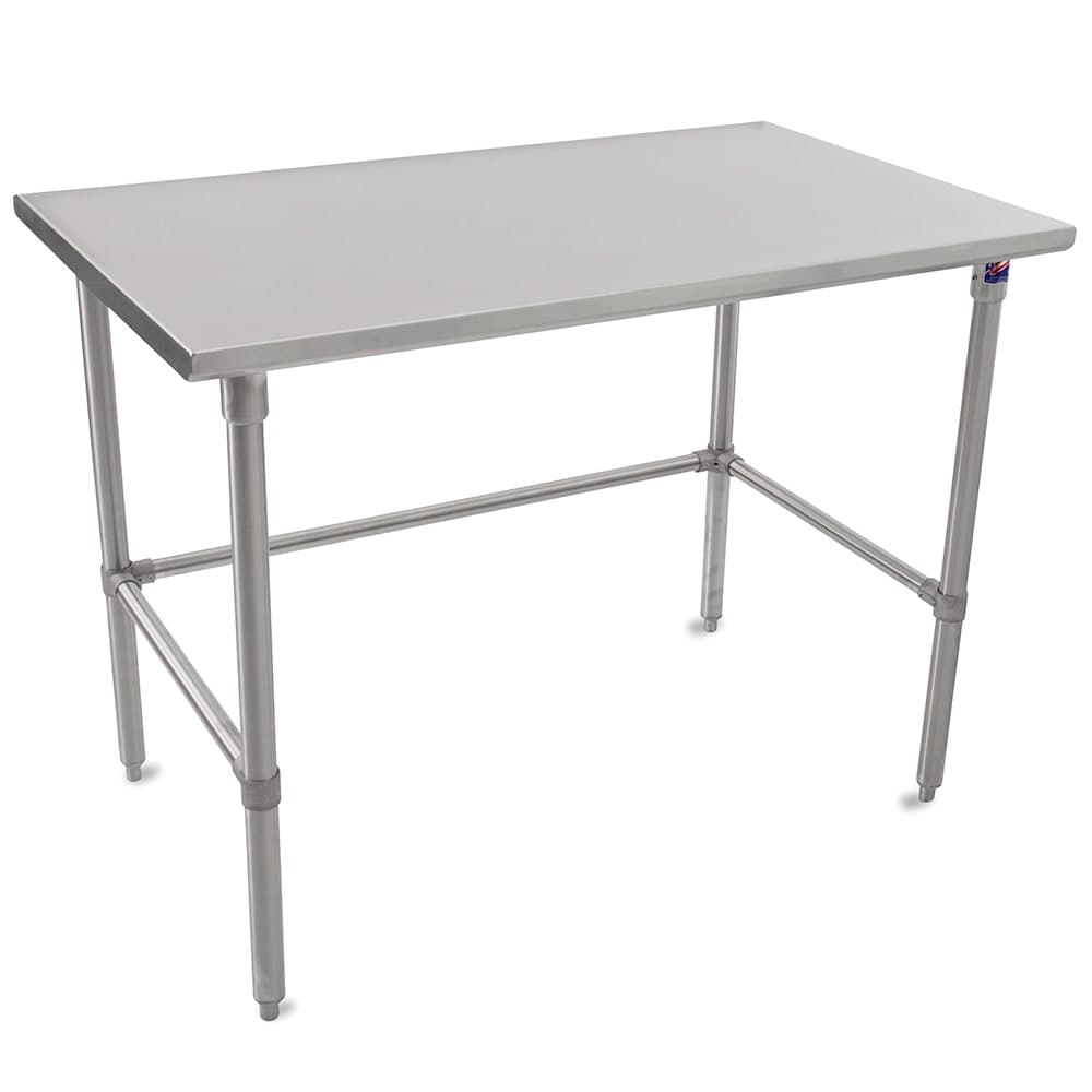 John Boos ST6-3072SBK-X 72" 16 ga Work Table w/ 300 Series Stainless Flat Top