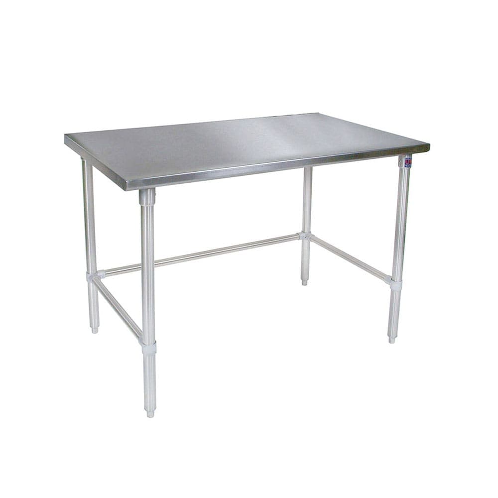 John Boos ST6-3696GBK-X 96" 16 ga Work Table w/ 300 Series Stainless Flat Top