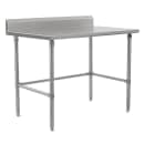 John Boos ST6R5-3096SBK-X 96" 16 ga Work Table w/ 300 Series Stainless Top, 5" Backsplash thumbnail 2