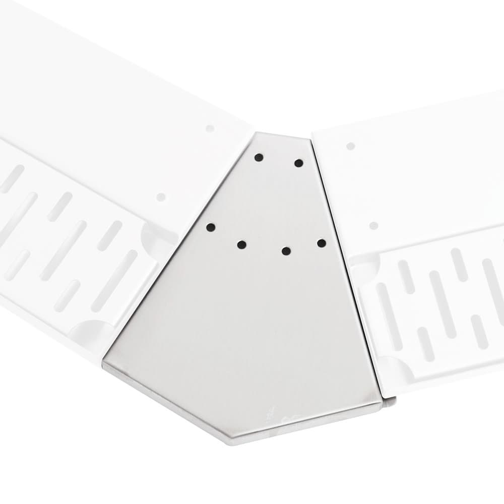 John Boos UBDR-45-OC-X 90° Outside Corner Filler for Bar Drink Rail