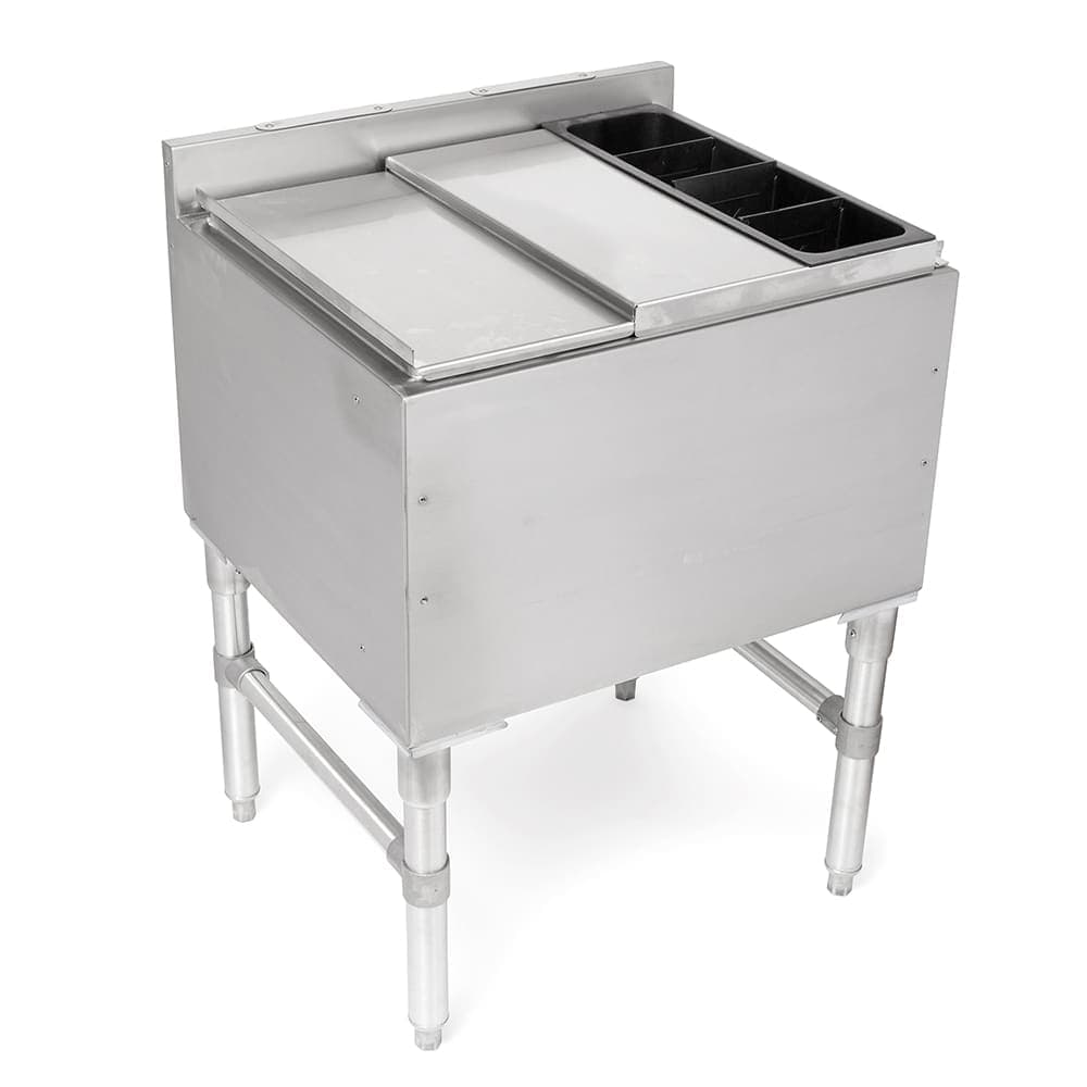 John Boos UBIB-2136-CP7-X 36" Underbar Ice Bin/Cocktail Unit w/ 7 Circuit Cold Plate - 21"D x 32 1/2"H, Stainless