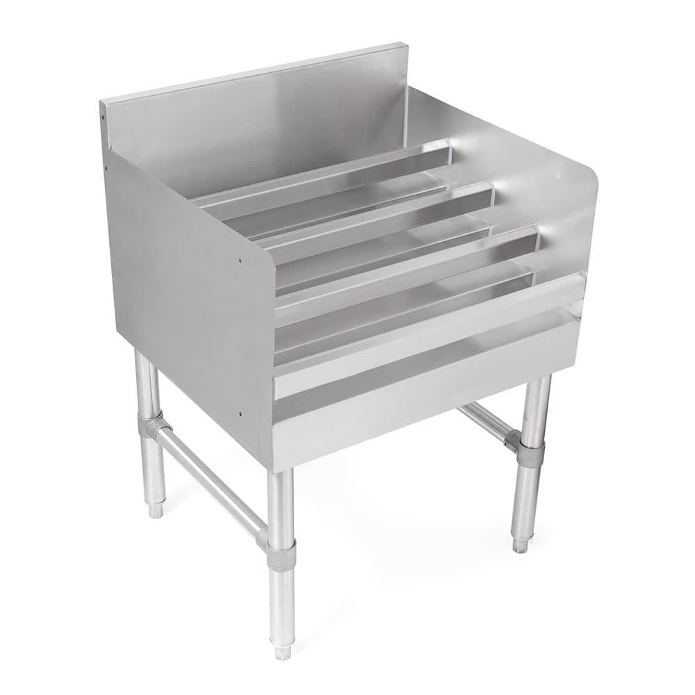 John Boos UBLD-2124-X 4 Step Underbar Liquor Display Unit - 24"W x 21"D x 32 1/2"H, Stainless