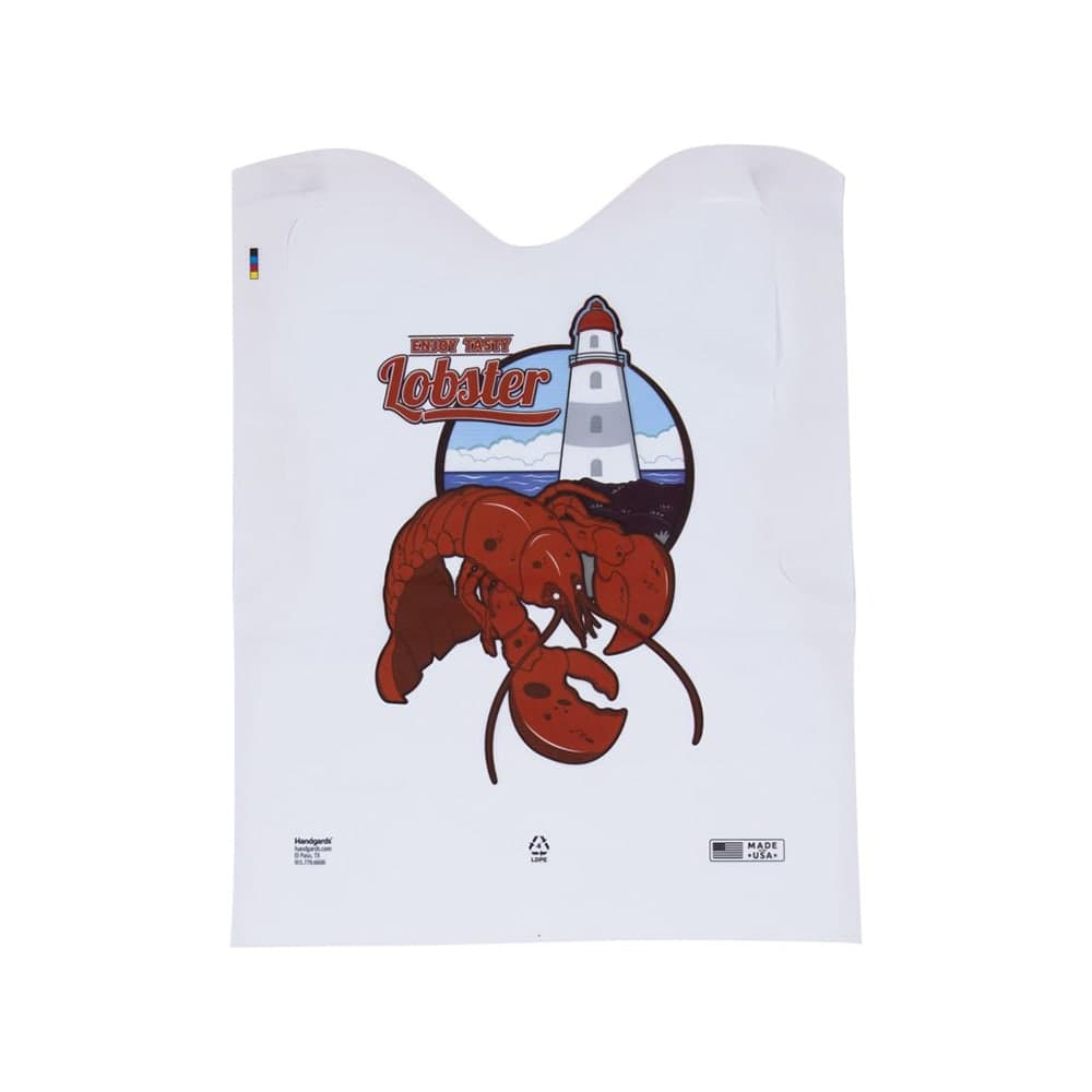 Handgards Neatgards Adult Lobster Bib - 15 1/2" x 20", LDPE (303578502)