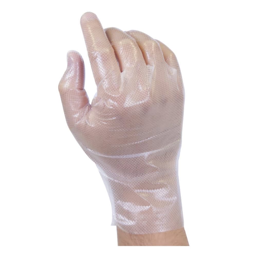 Handgards Gripgards Disposable Polyethylene Hybrid Gloves - Powder Free, Clear, Medium (303363302)