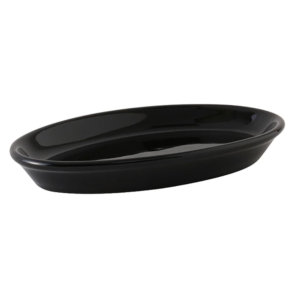 Tuxton BBK-0504 5 oz Oval DuraTux®© Casserole Dish - Ceramic, Black