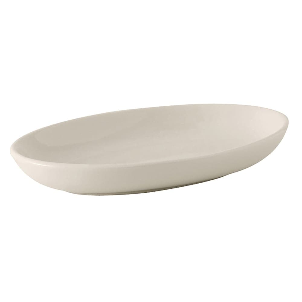Tuxton BEK-1004 10 oz Oval DuraTux®© Casserole Dish - Ceramic, American White/Eggshell