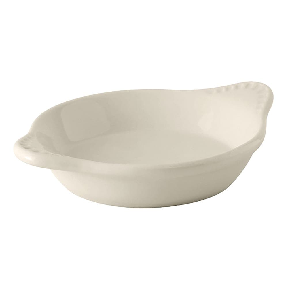 Tuxton BEN-0602 6 oz. DuraTux®© Shirred Egg Dish - Ceramic, American White/Eggshell