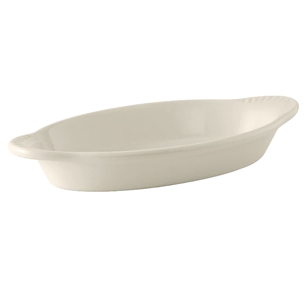 Tuxton BEN-080 8 oz. Oval, Ceramic Rarebit, White
